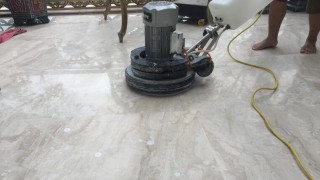 Các bước thực hiện quy trình đánh bóng sàn đá